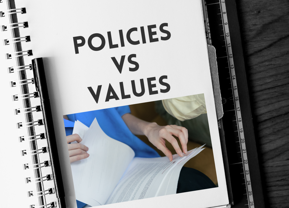 company culture and values vs policies